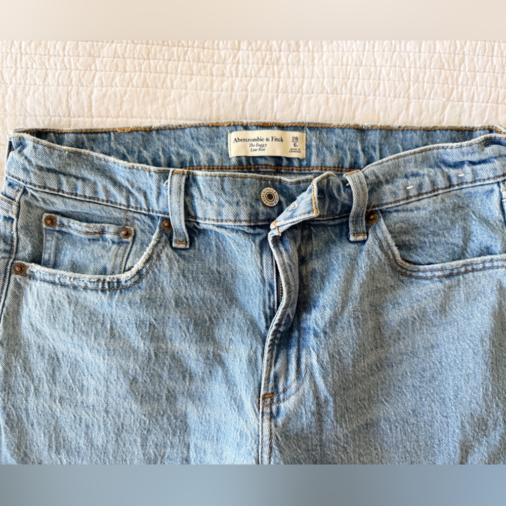 ABERCROMBIE LOW RISE BAGGY JEAN SIZE 6L 6 Long - Picture 7 of 7
